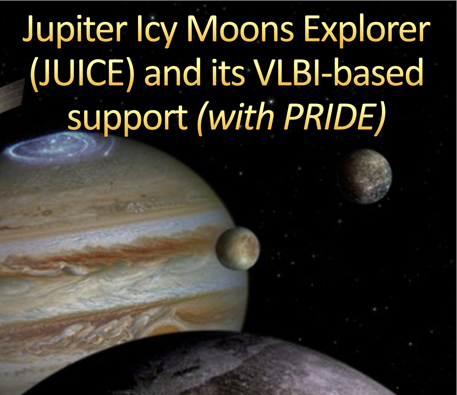 The ESA's Jupiter Icy Moons Explorer (JUICE) And Its VLBI-based Support ...