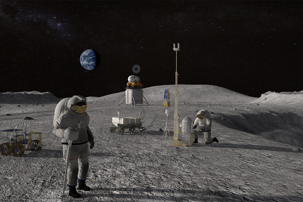 Methods for Building Lunar Landing Pads May Involve Microwaving Moon Soil